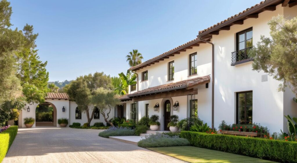 white-mediterranean-home-with-driveway-design-options